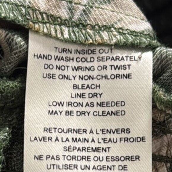 Anthropologie Olive Green Tropical Leaf Balloon Leg Smocked Sleeveless Jumper - Picture 15 of 16